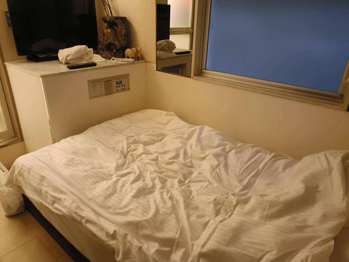 Bed after BDSM session
