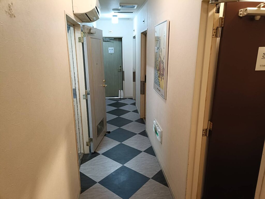 Corridor of a love hotel